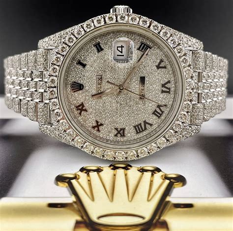 blinged out rolex replica|rolex iced out diamond bracelet.